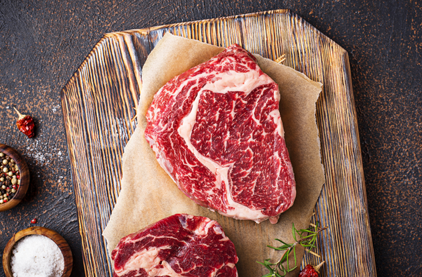 USDA Prime Beef Boneless Rib-Eye Steak 4 or 6 Pack