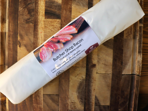 Butcher Shop Bacon: Original Thick-cut & Honey Cured