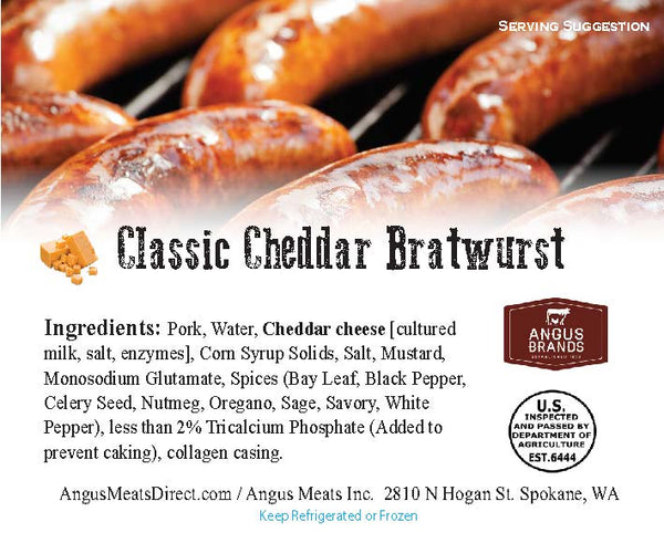 Classic Cheddar Bratwurst